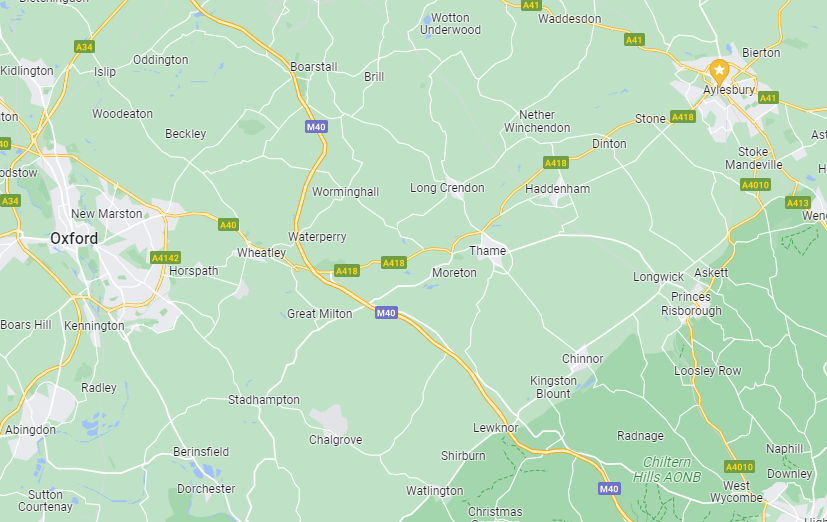 Map of Haddenham Bucks where Photohello is located